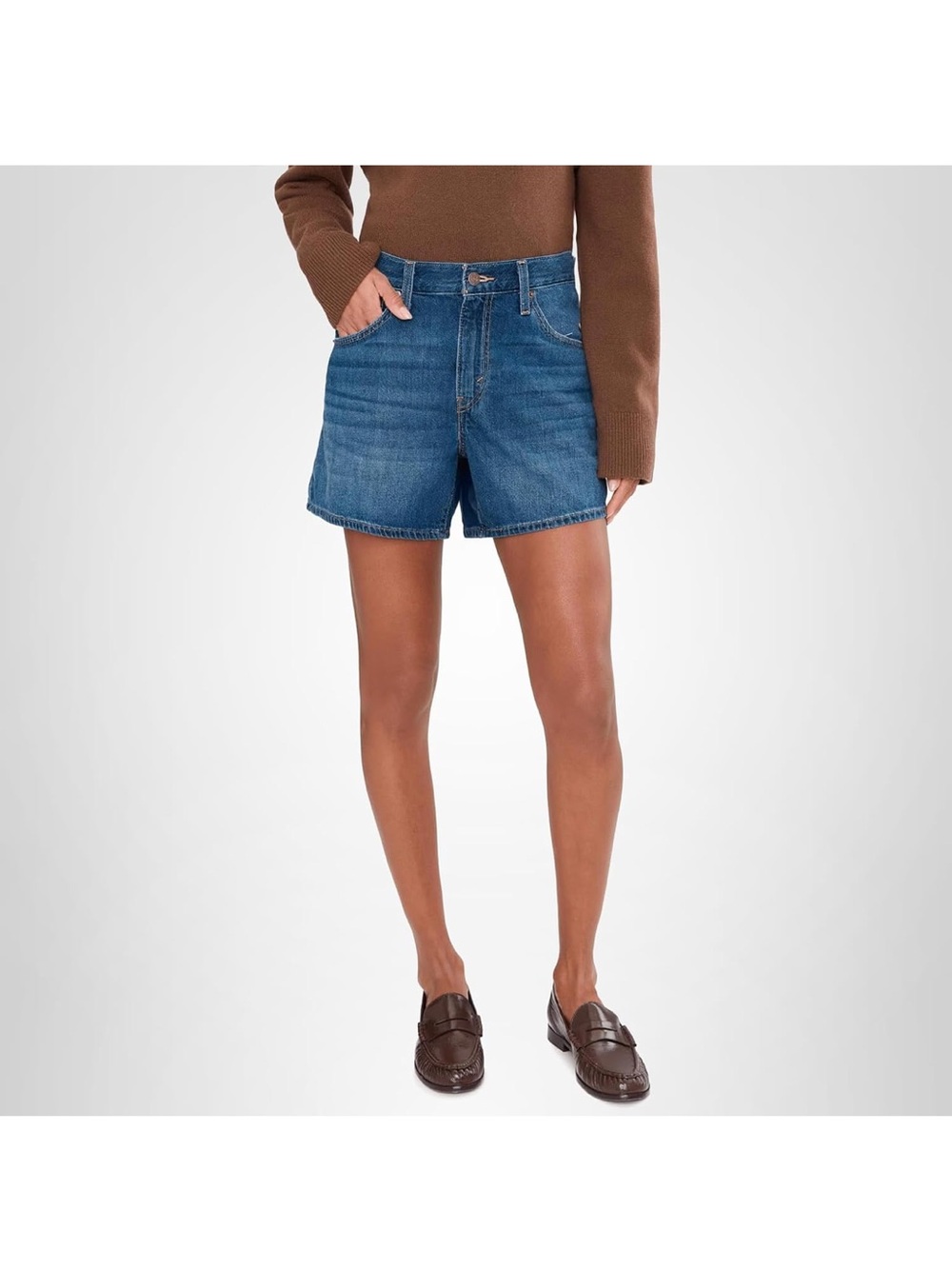 Levi's Cinch Mid-Thigh Denim Shorts